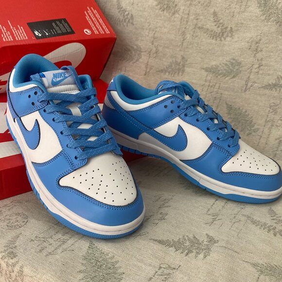 Nike Dunk Low UNC University Blue Sneakers - Picture 7 of 8